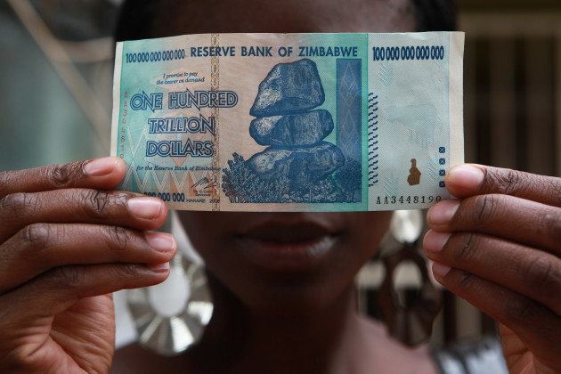 Zimbabwe Is Now Exchanging 40 US Cents For 100 000 000 000 000   Original