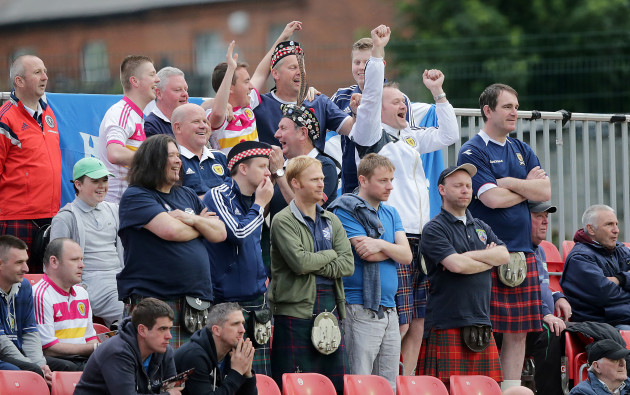 Scotland fans at the game