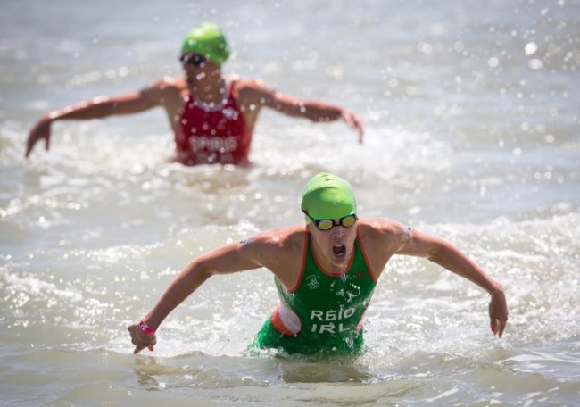 Aileen Reid on her way to finishing sixth