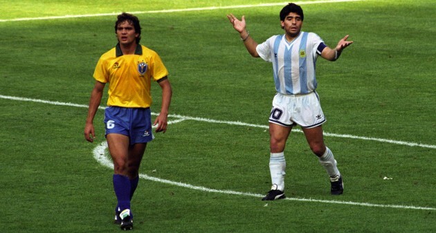 Soccer - World Cup Italia 1990 - Second Round - Argentina v Brazil - Stadio Delle Alpi