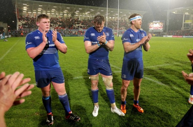 Tadhg Furlong, Jamie Heaslip and Luke Fitzgerald