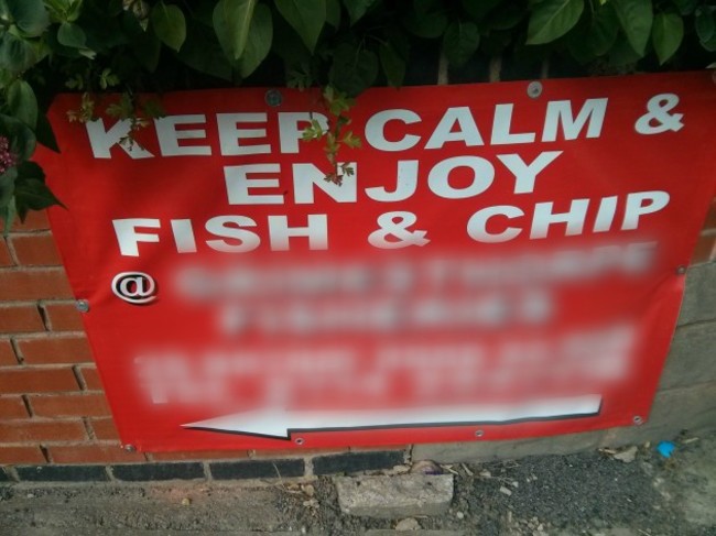 Pitiful attempt from a fish and chips shop down my road...