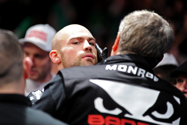 Cathal Pendred makes his way to the octagon before the fight