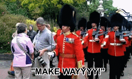 This Is What Happens When You Get In The Way Of The Queen S Guard