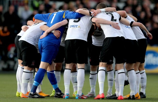 Dundalk team huddle