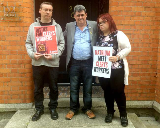 Clerys protest. Pictured today at a pro