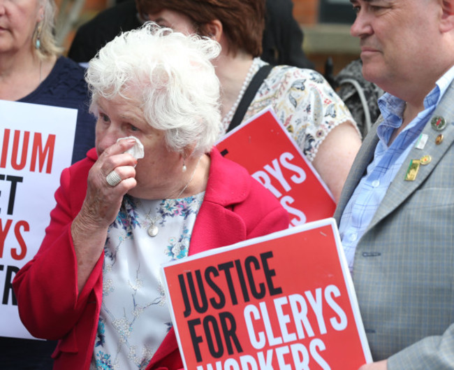 Clerys protest. Kathleen Griffin who`s