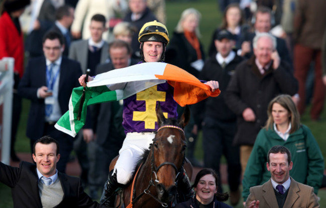 Robbie McNamara onboard Spring Heeled celebrates winning