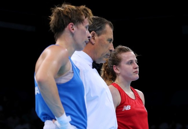 Michaela Walsh dejected after her bout