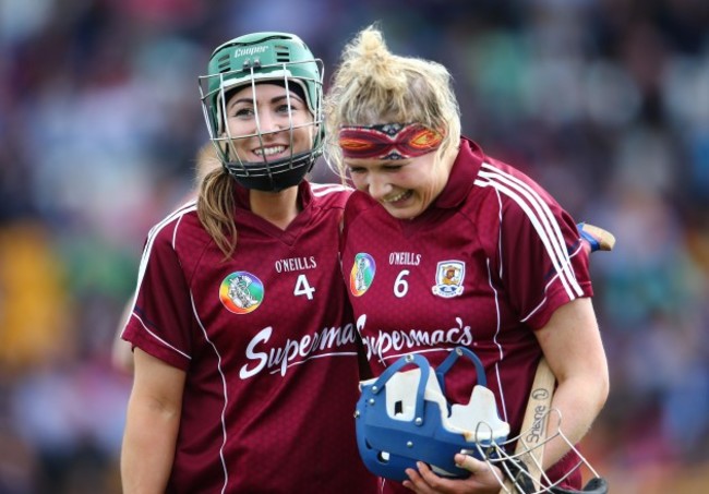 Heather Cooney and Shauna Healy celebrate