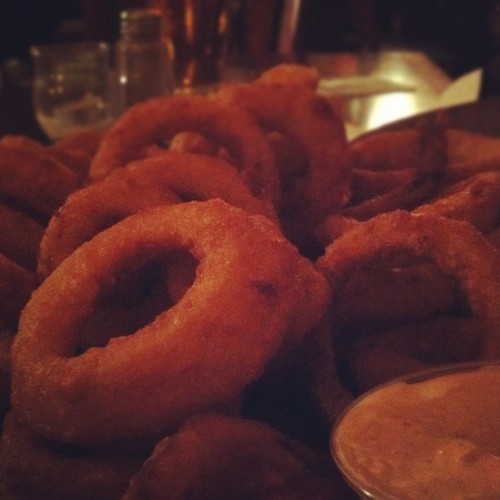 Frikin' awesome onion rings in the new hood.