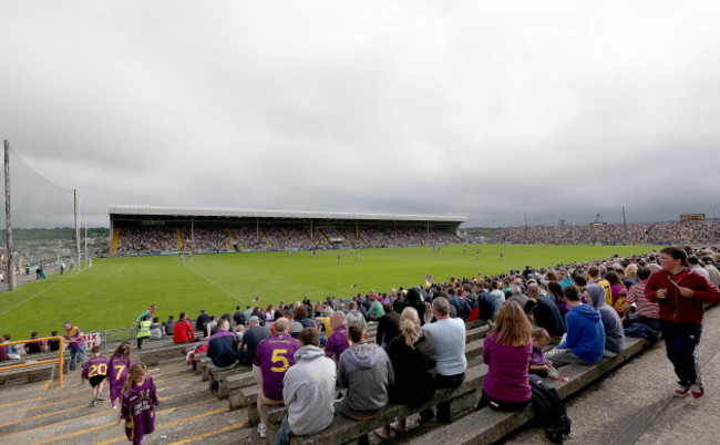 A view of a packed Wexford Park