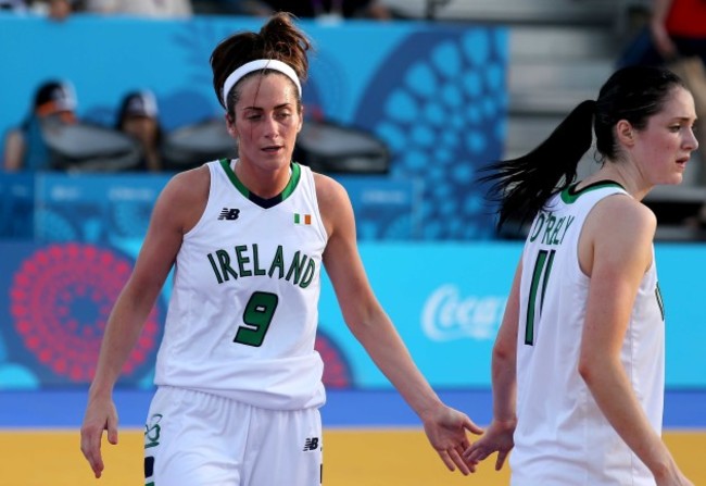 Grainne Dwyer and Orla O'Reilly dejected