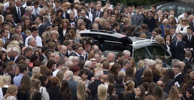 Funeral of Olivia Burke. The funeral of