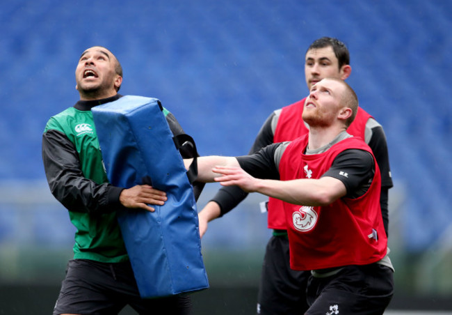 Simon Zebo, Keith Earls and Felix Jones