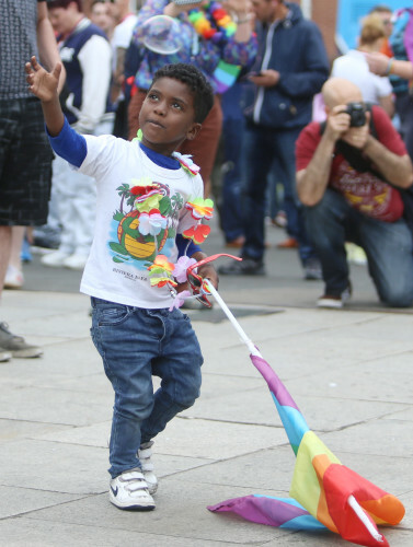 Gay Pride Parade. Pictured Sean Kiala