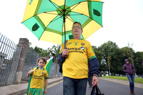 Donegal fans arrive