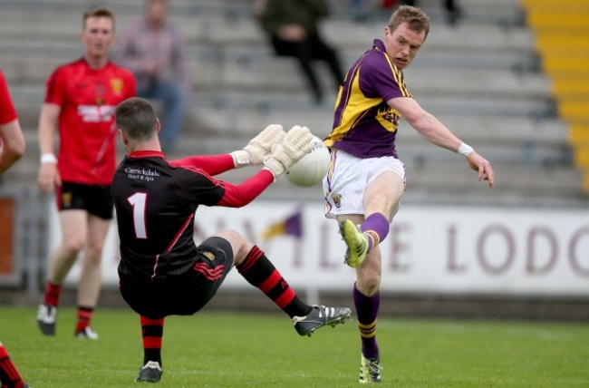 Stephan Kane saves from Kevin O'Grady