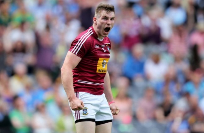 Kieran Martin celebrates a score