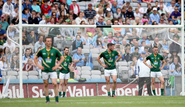 David Dalton, Donal Keogan and Conor McGill dejected