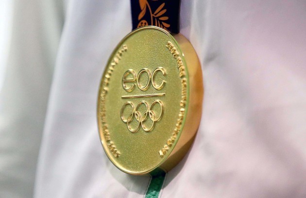A view of Katie Taylor's gold medal