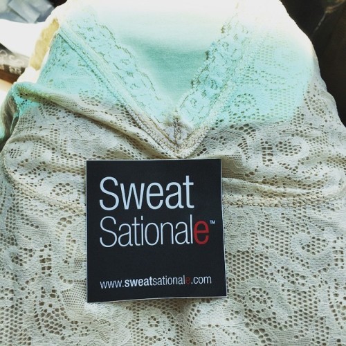 So I mentioned on Twitter that I'm sick of boob sweat and this sweet company specializing in boob sweat lingerie sent me stuff!!! Thank yall so much!!!! Happy happy happy!!