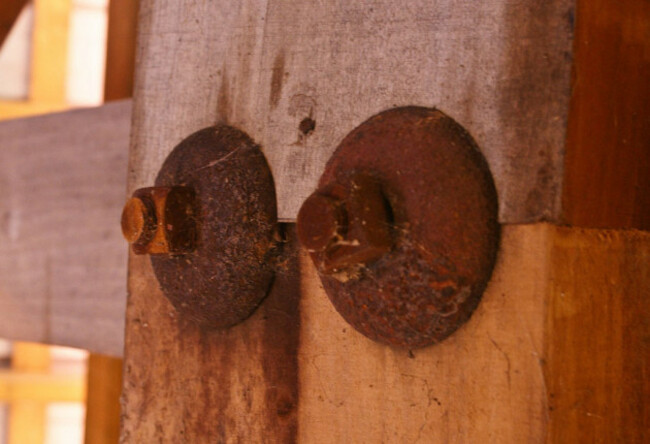 Boob Bolts on a Beam