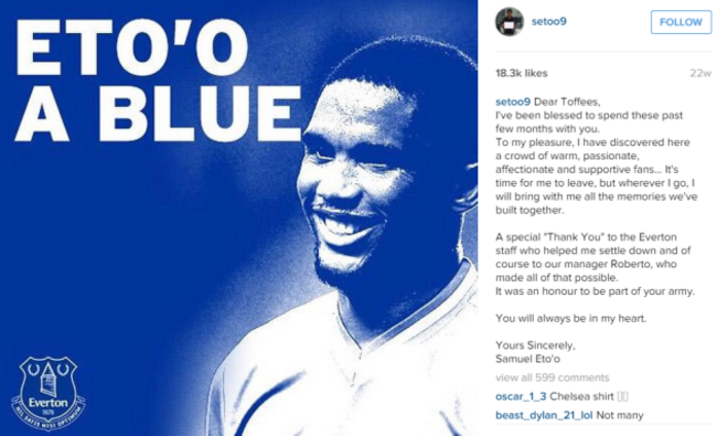 Eto'o Everton