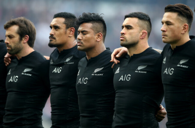 Conrad Smith, Jerome Kaino, Julian Savea, Liam Messam and Sonny Bill Williams