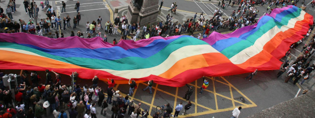 Gay pride parade in Dublin