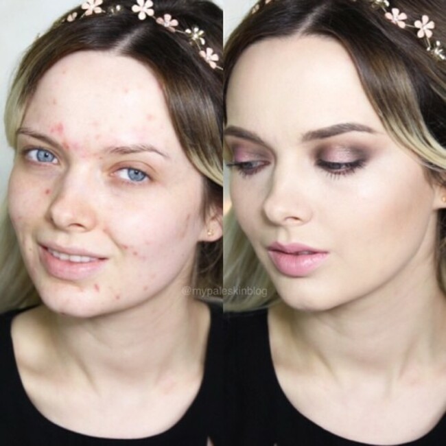 Fun and flirty summer makeup! #beforeandafter