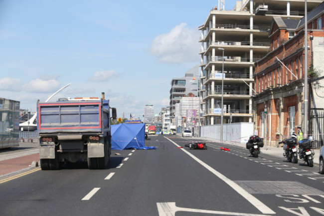 DUBLINS NORTH WALL quay is at a standstil