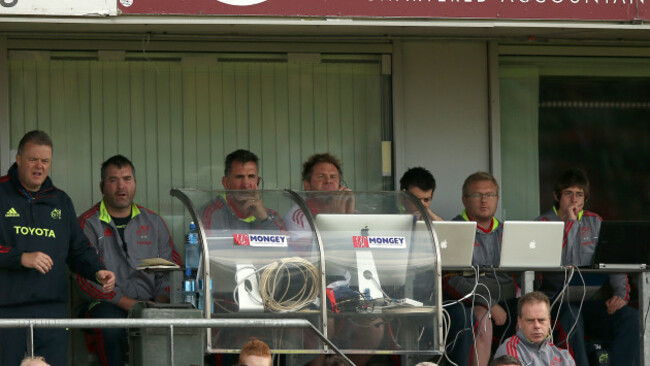 Munster's backroom team