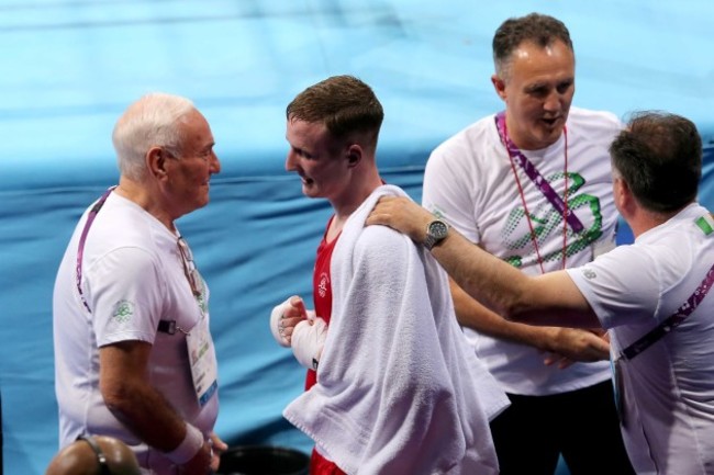 Michael O'Reilly celebrates