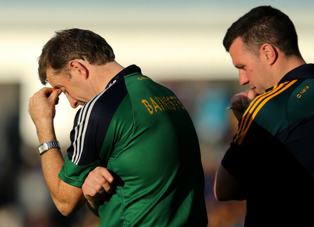 Brian Whelahan dejected near the end of the game