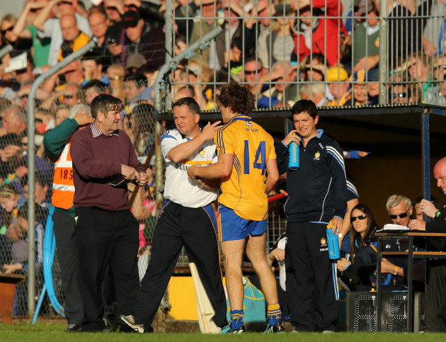 Davy Fitzgerald with Shane O'Donnell