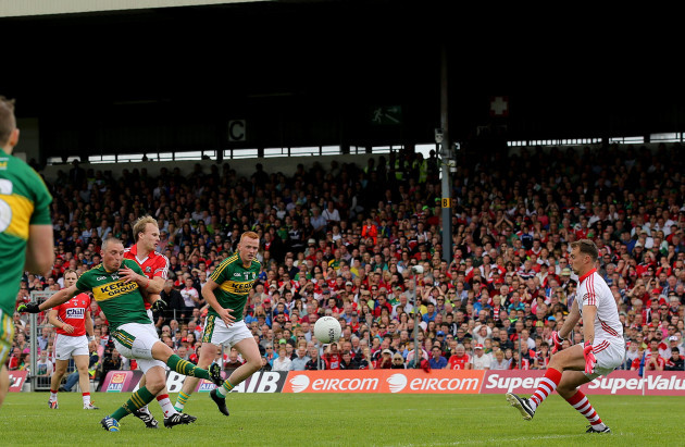 Kieran Donaghy score their first goal of the game