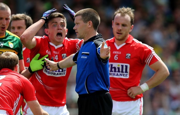 Mark Collins of Cork reacts