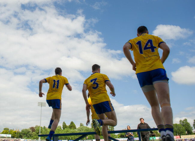Cathal Cregg, Neil Collins and Donal Shine  take to the field