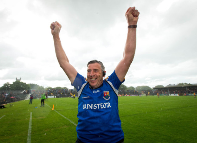 Jack Sheedy celebrates at the final whistle