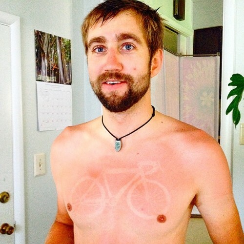 #sunburn #sunburntattoo #tourdefat #wearsunscreen #loves_bikes #boise #idaho