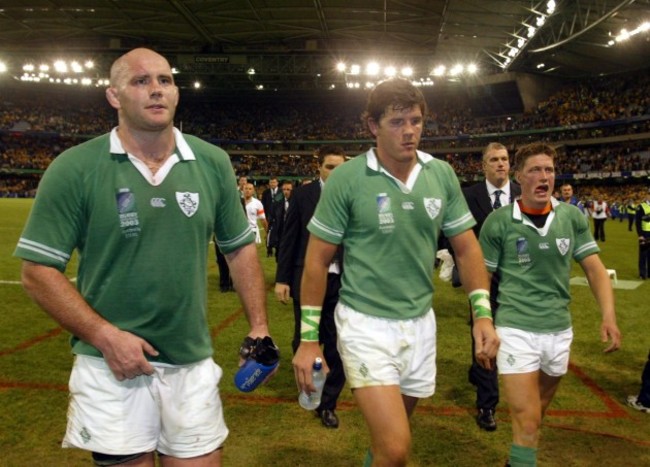 John Hayes, Shane Horgan and Ronan O'Gara