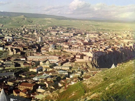 here-we-get-an-early-20th-century-view-of-tbilisi-the-capital-of-georgia-which-was-previously-known-as-tiflis-in-russian-located-on-a-plain-formed-by-the-kura-river-the-city-was-annexed-to-the-russi