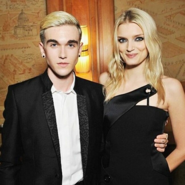 Yesterday with @lilymdonaldson at the @amfar fundraiser.