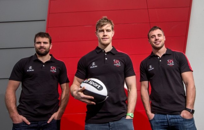 Jared Payne, Andrew Trimble and Tommy Bowe