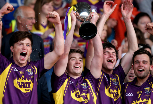 Eoin Conroy lifts the trophy
