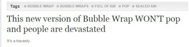 bubblewrap