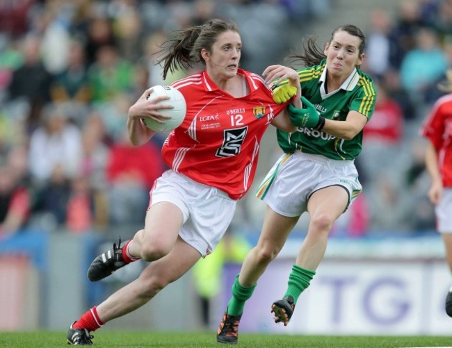 Ciara O'Sullivan with Sarah Houlihan