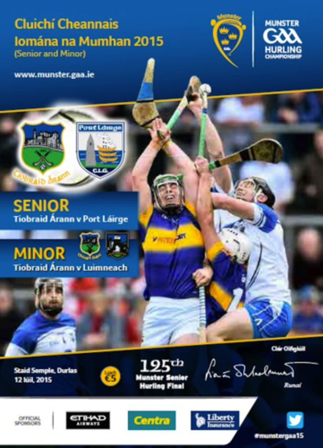 Munster final programme