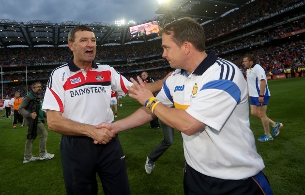 Jimmy Barry Murphy and manager Davy Fitzgerald
